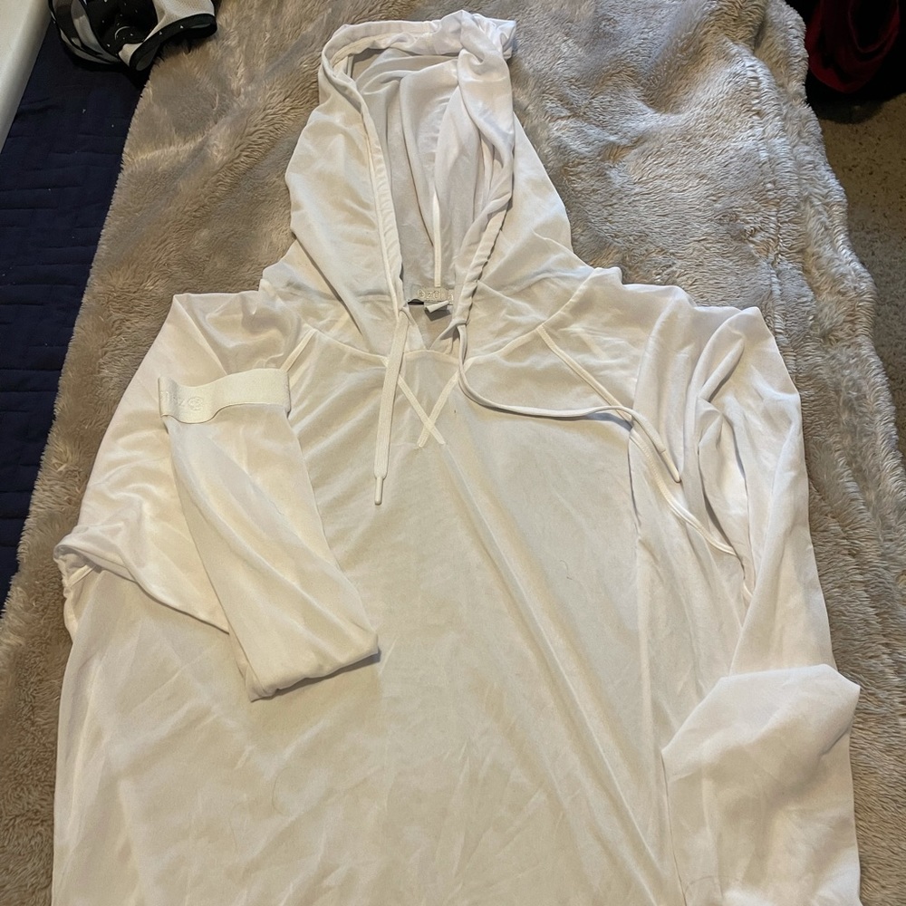 White Mesh Zella Top Size S
